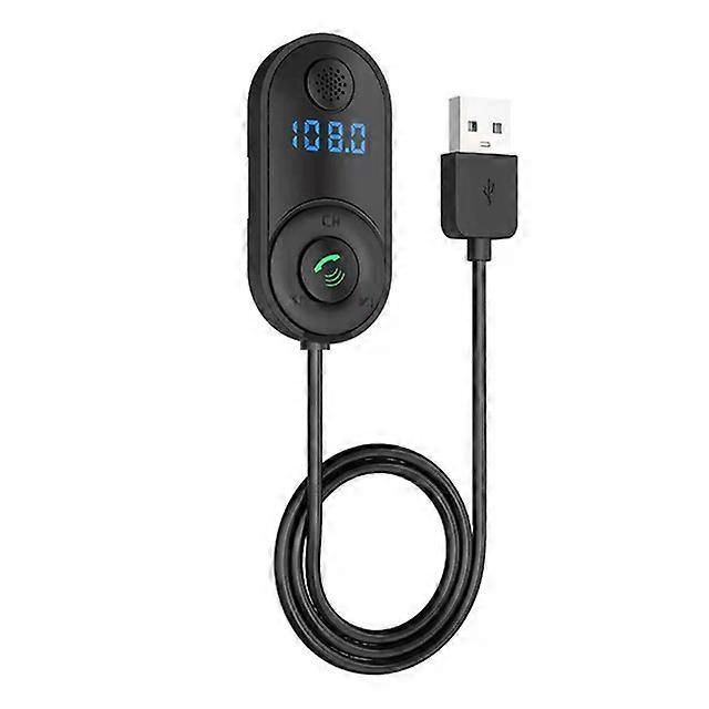 Bluetooth 5.0 Car Audio Transmitter Wireless Bluetooth FM Transmitter AUX Audio Receiver MP3 Player Car Kit Handsfree