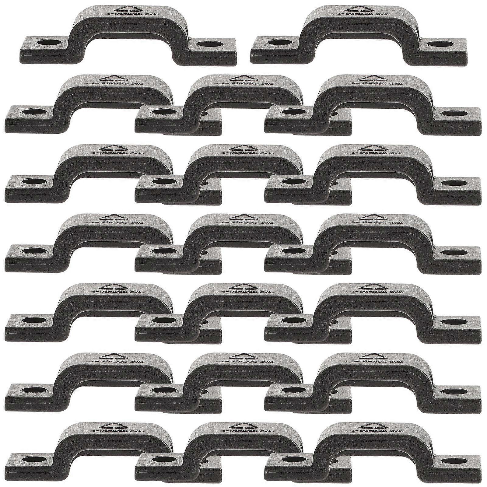 20pcs Cable Clamps Nylon Wire Clips Arch Connecting Cable Strap Clamps Fixing Clips