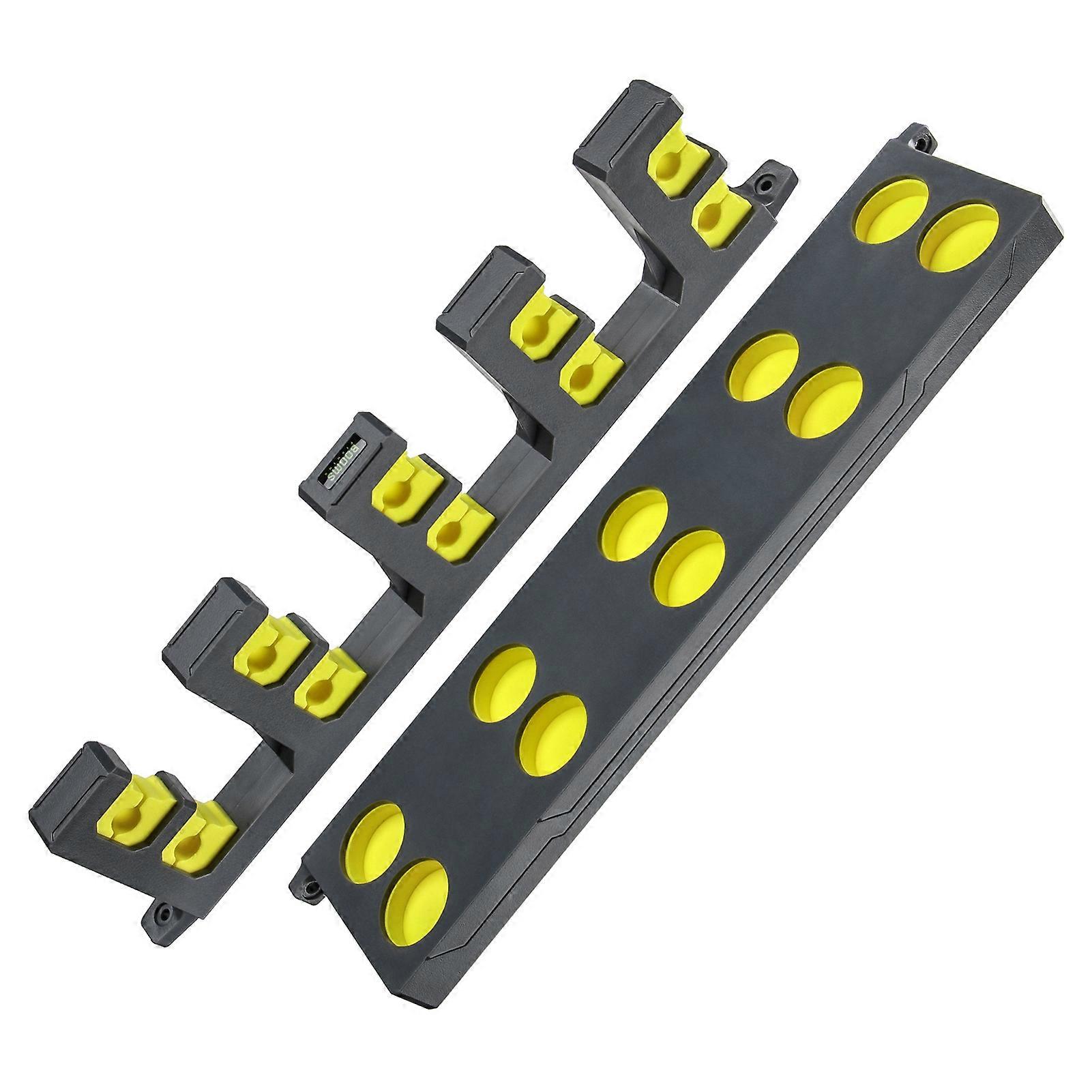 رف صنارة الصيد ل 10 قضبان صيد مثبتة على الحائط حامل رف تخزين عمود الصيد