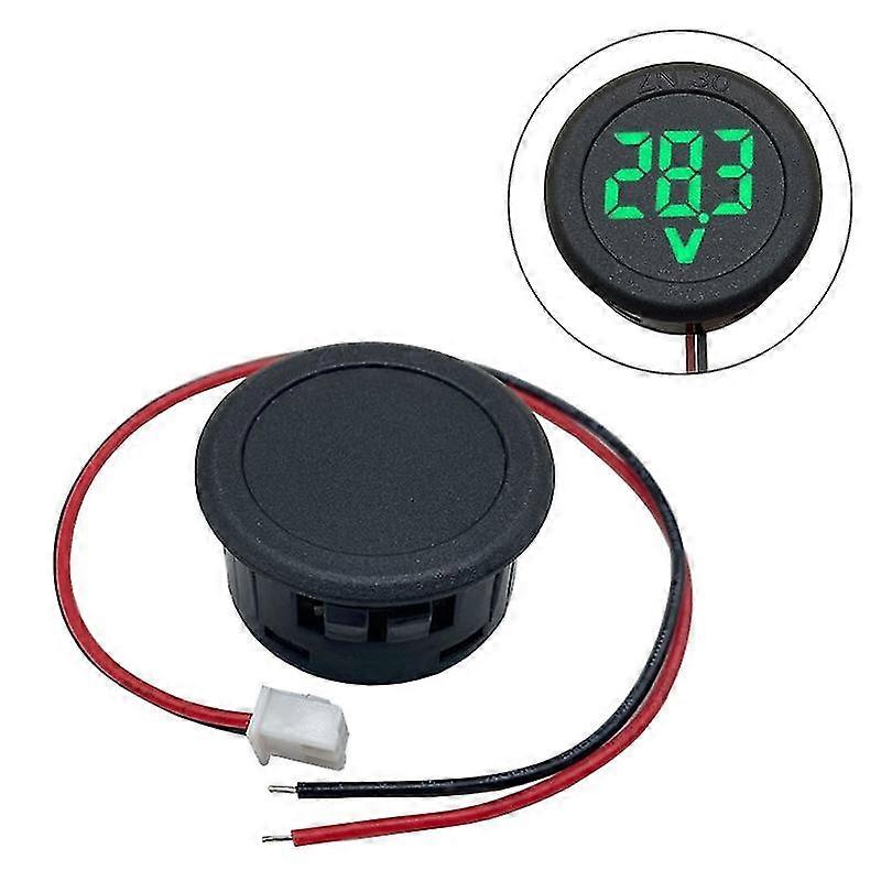 Led Display Two-wire Voltmeter Car Voltmeter Head Reverse Connection Protection