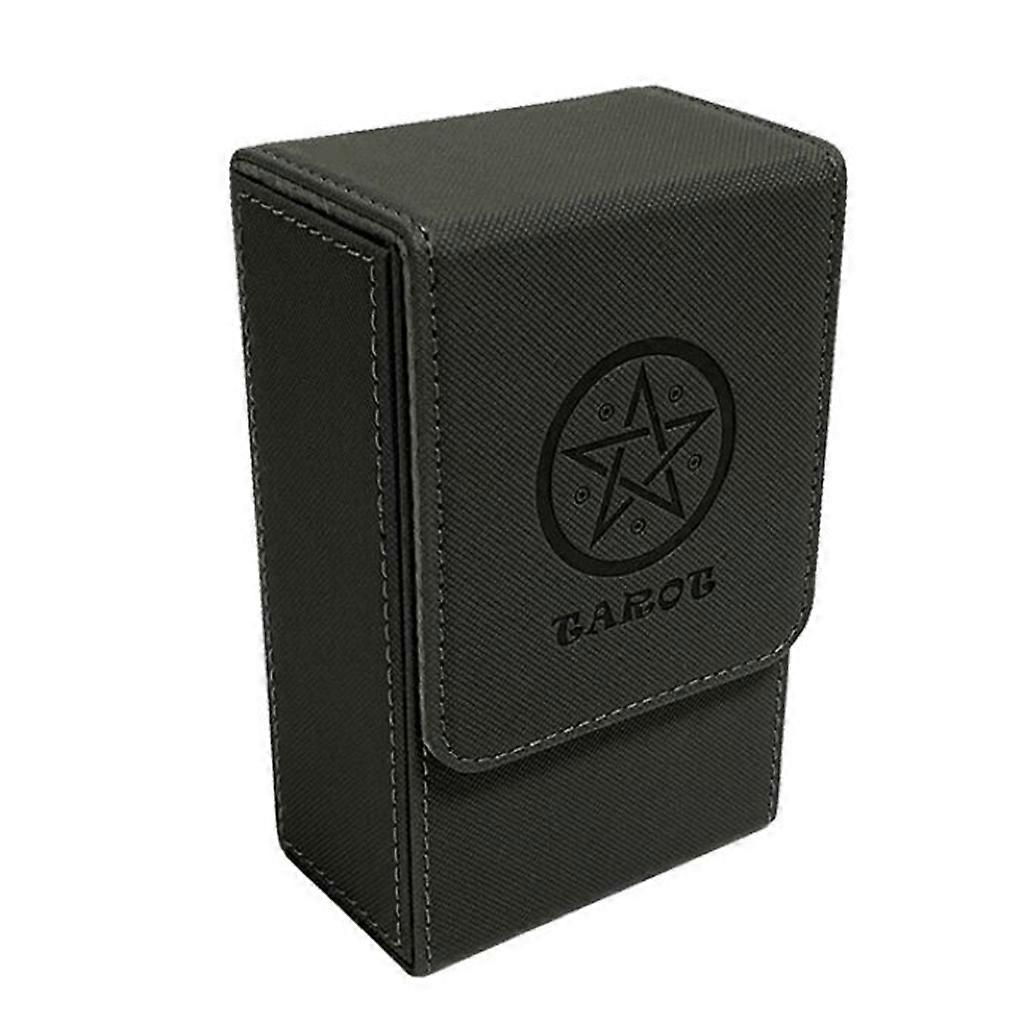 Tarot Cards Box PU Leather Tarots for Case Container Collection Holder Capacity