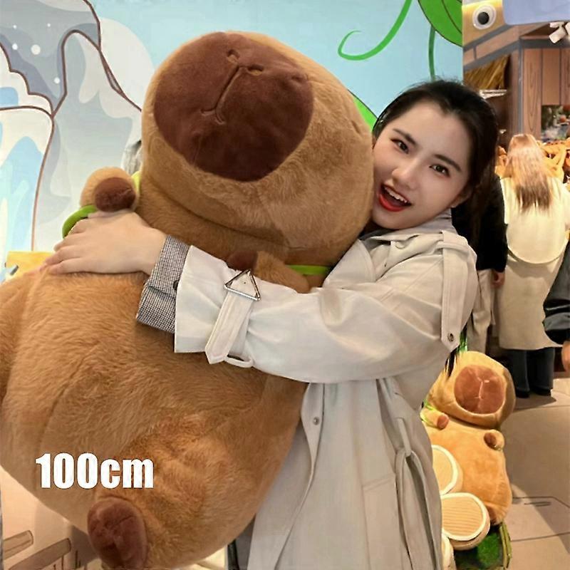 كبير لطيف الكرتون Capybara أفخم دمية عملاقة للأطفال أفخم لعبة قبيح لطيف غينيا خنزير هدية عيد ميلاد للفتيات صالة عرض ديكو
