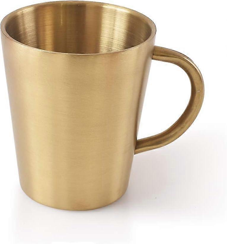 زجاج من الفولاذ المقاوم للصدأ ، كوب معدني 10 أونصة / 300 مل ، كوب شرب مزدوج للشواء / المنزل / المكتب / الحفلة / القيادة