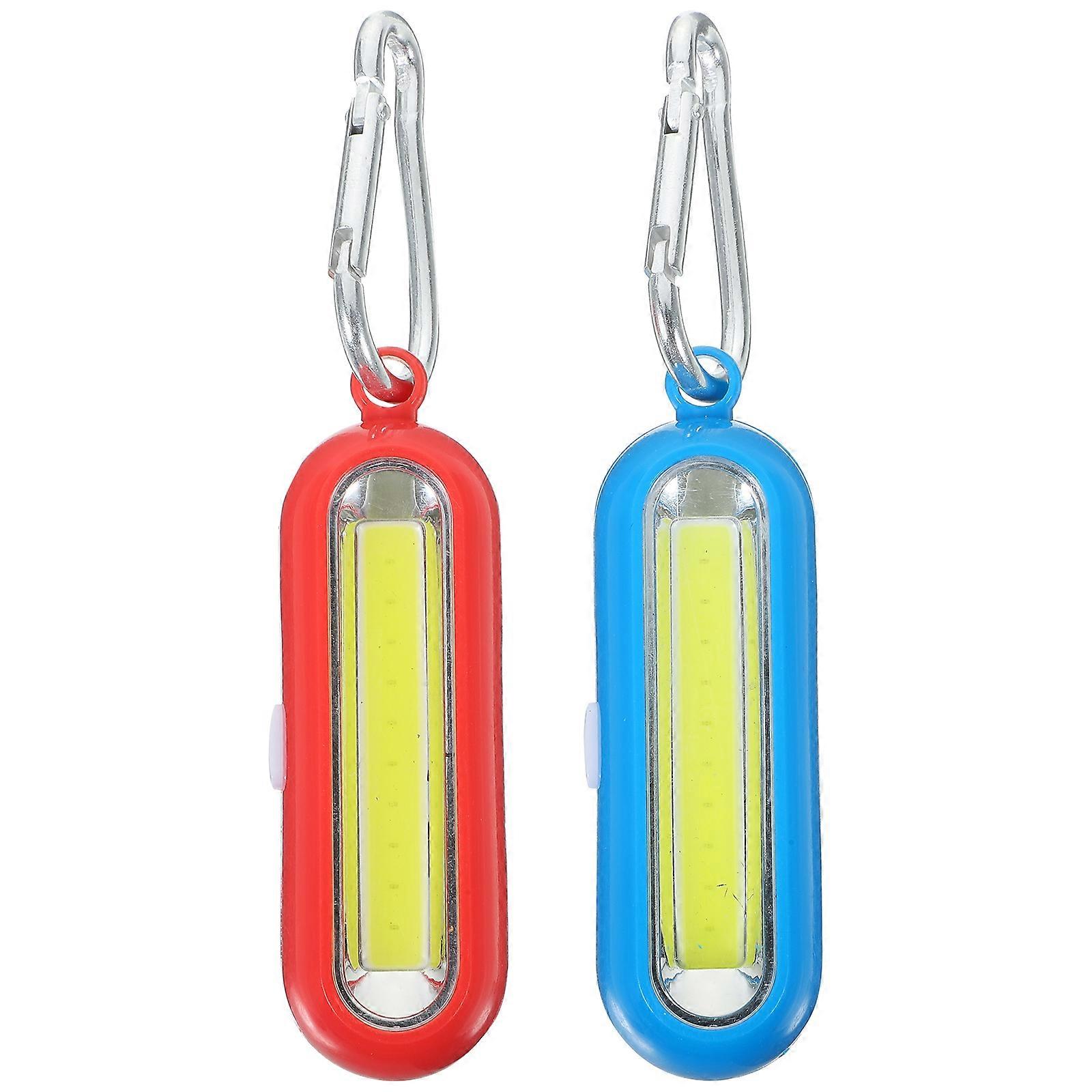 2 PCS Red Flashlight Keychain Penlight Mini LED Keychain Light Ultra Bright Flashlight Mini Torch Light