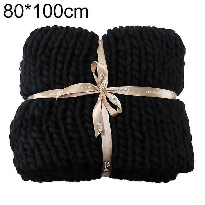 Handgestrickte Überwurfdecke dicke warme Schlafdecke