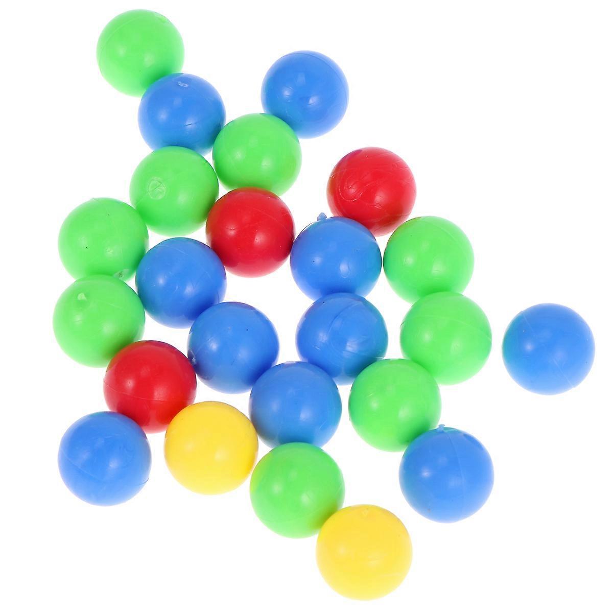 About 120pcs Game Replacement Balls Plastic Colorful Games Beads Game Toy (Random Color)
