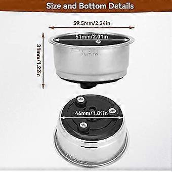 51 Mm Coffee Stainless Steel Filter Basket,1 Cup Perforated Coffee Maker Handle Filter Basket,Coffee Powder Filter For Coffee Oil Extraction Coffee...