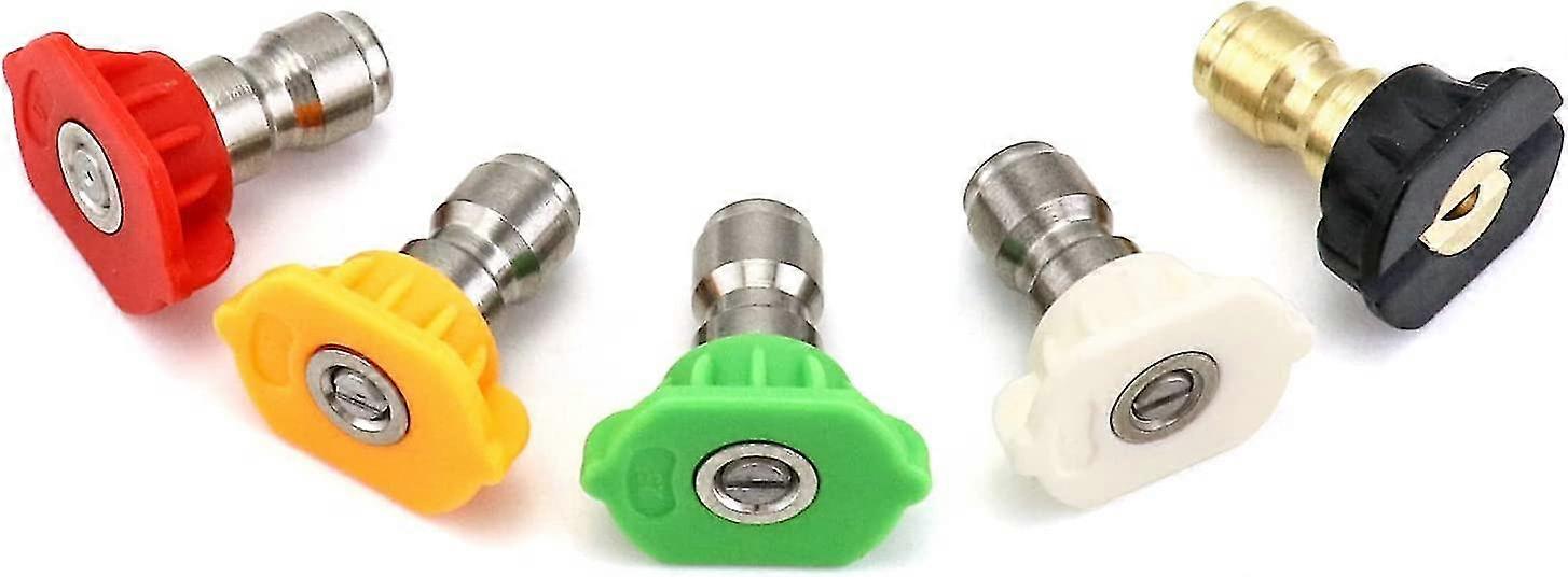 Pressure Washer Spray Nozzle Tips (5pcs, Multicolor)
