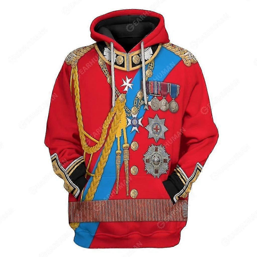 2022 Hoodie Figuras Históricas Coleção 3d Impressão Digital Casual Com capuz Cosplay #prince Philip