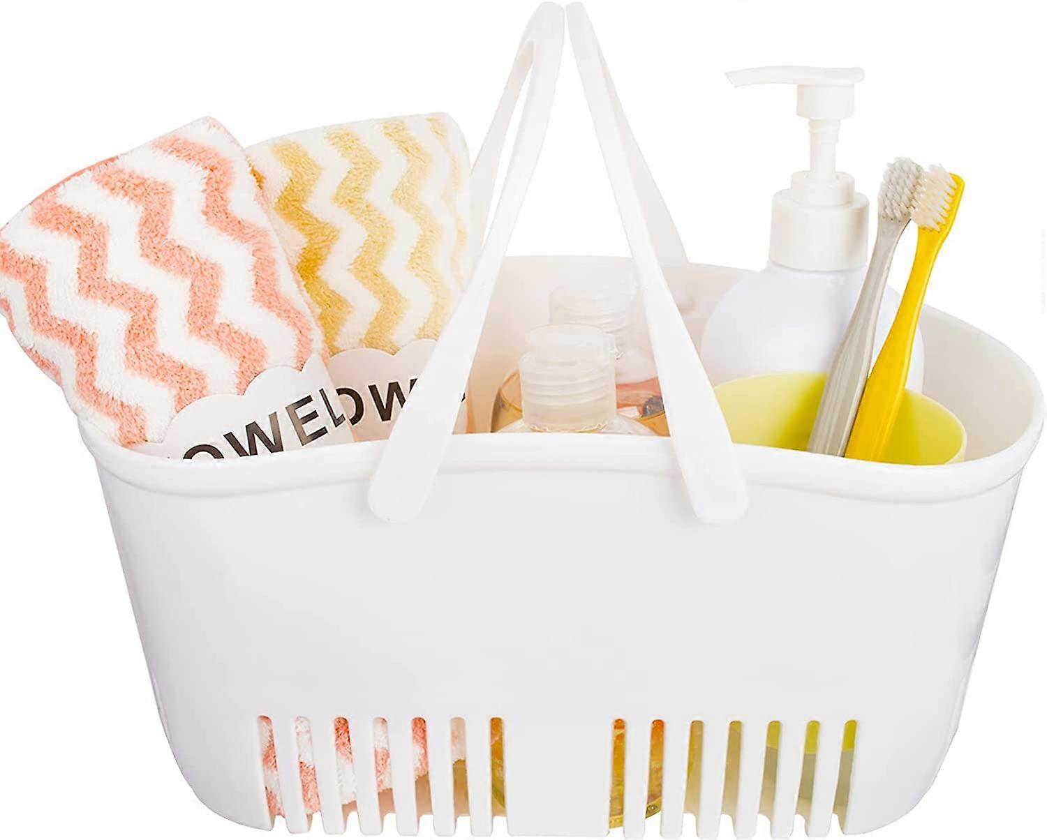 Duschkorg, bärbar duschväska, förvaringskorg i plast med handtag