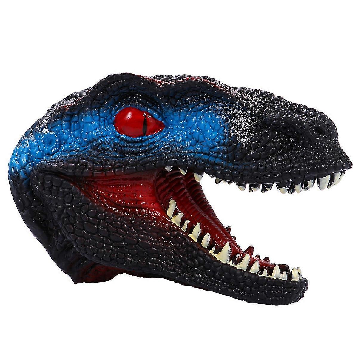 Dinosaur Hand Puppet Model Toy Velociraptor Head Hand Puppet Cosplay Puppet Toy