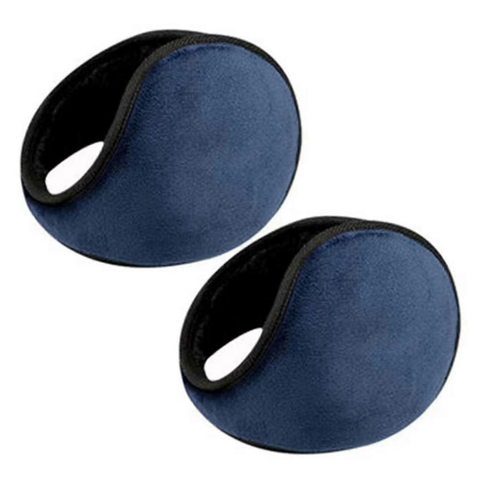 2パックフリースイヤーウォーマー-頭の後ろのスタイルで快適に過ごすための冬のイヤーマフ