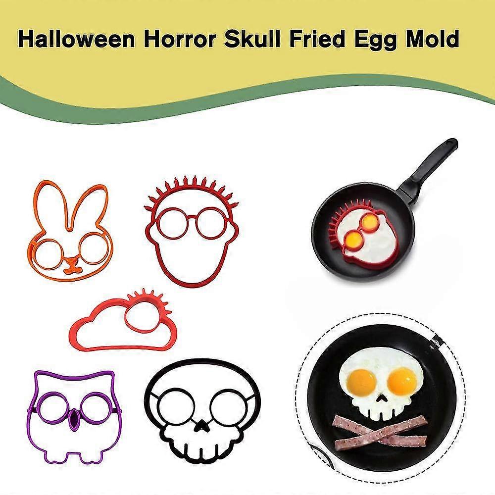 Funny Silicone Egg Ring Non-stick Omelette Ring Mold Baking Accessories Tools Breakfast Egg Diy