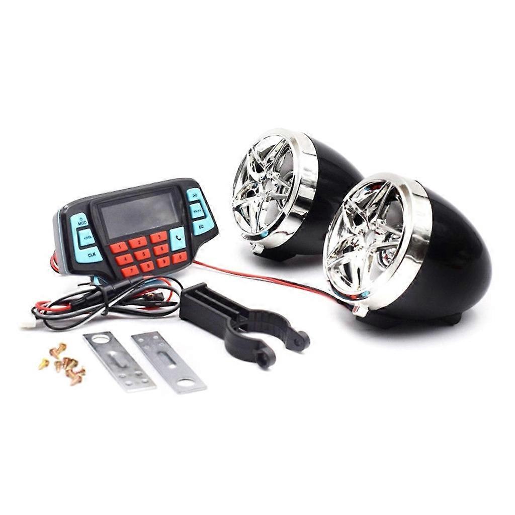 Motorcycle MP3 Studio Audio Sound System Stereo Speakers Bluetooth-compatible