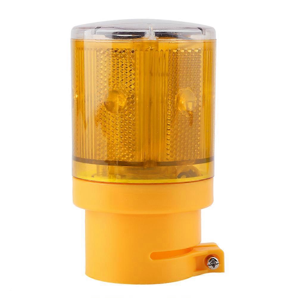 Blinkendes LED-Warnsignallicht, Solarbetrieben, Notfall-Sicherheitsalarm, Stroboskoplampe (gelb)