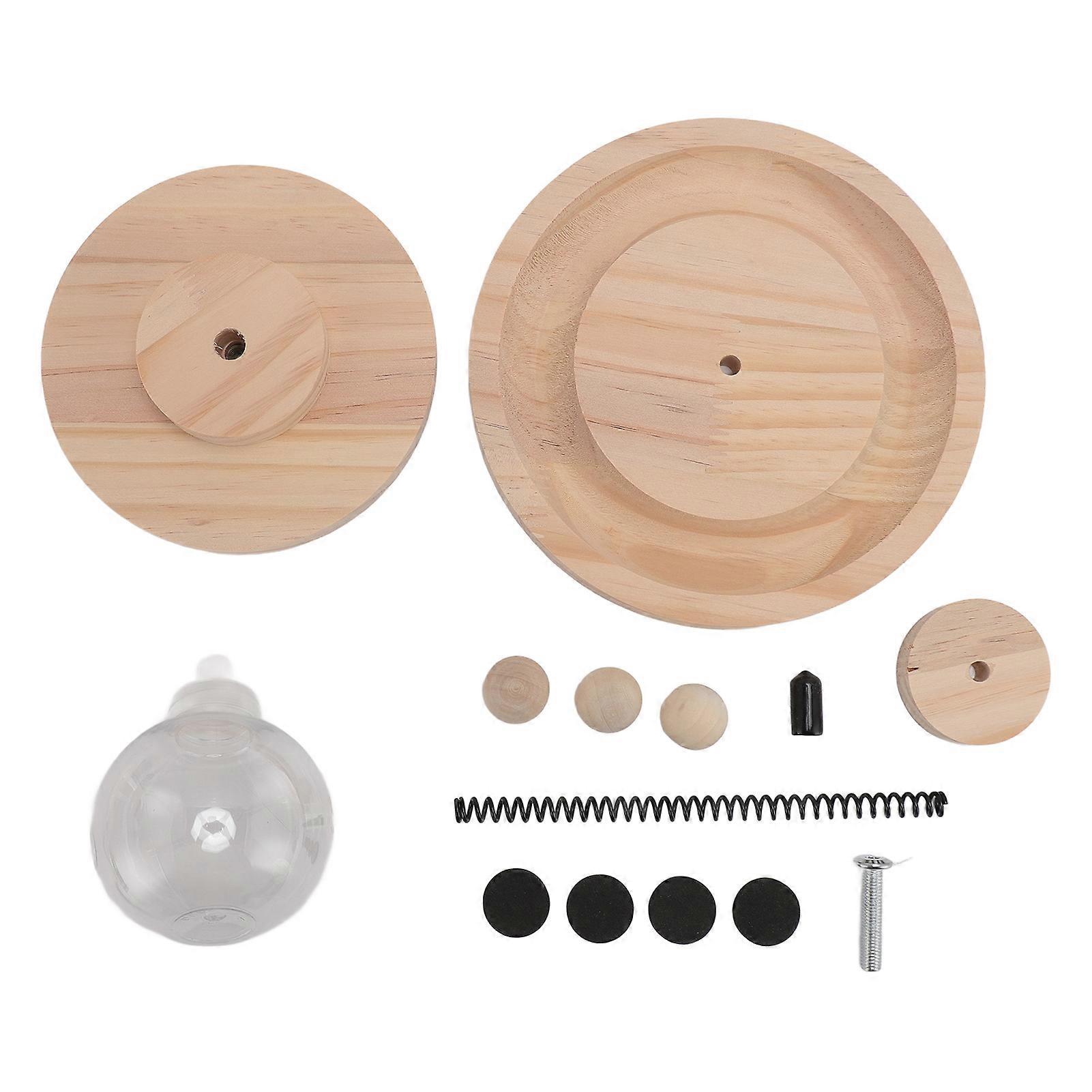 Cat Leaking Ball Toy Multipurpose Double Layer Round Steel Spring Interactive Cat Food Toys for Indoor Small Holes
