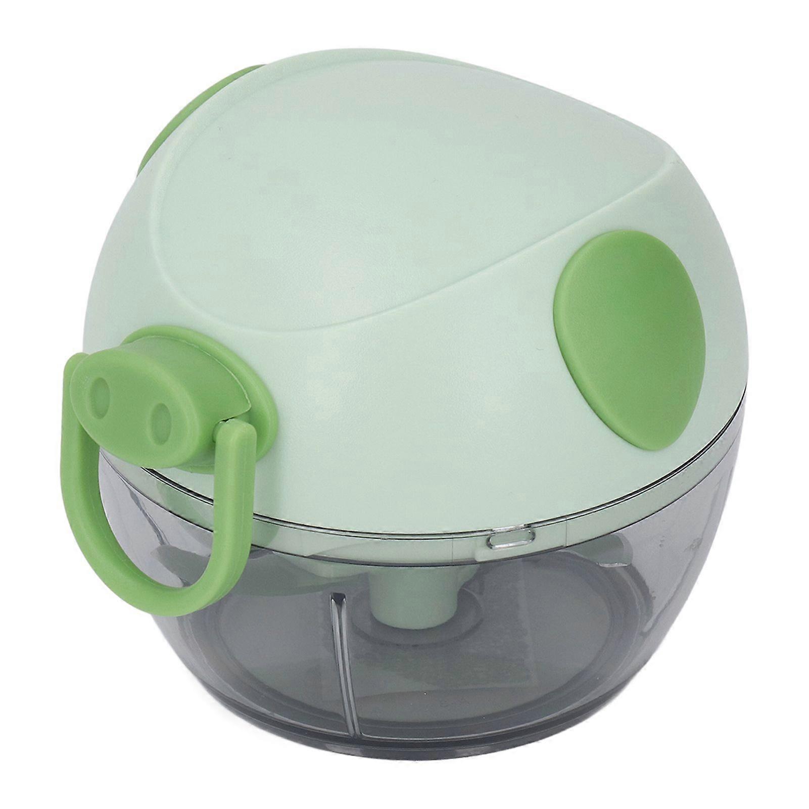 Manual Garlic Chopper Multifunctional Mini Hand Pull String Garlic Mincer Food Processor for Home,Green