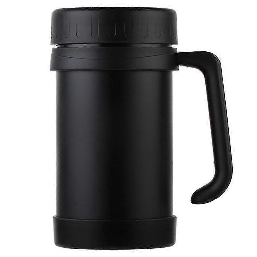 500 مل / 17 أوقية قوارير فراغ من الفولاذ المقاوم للصدأ مع مقبض ترمس مكتب الكأس الحرارية للشاي معزول