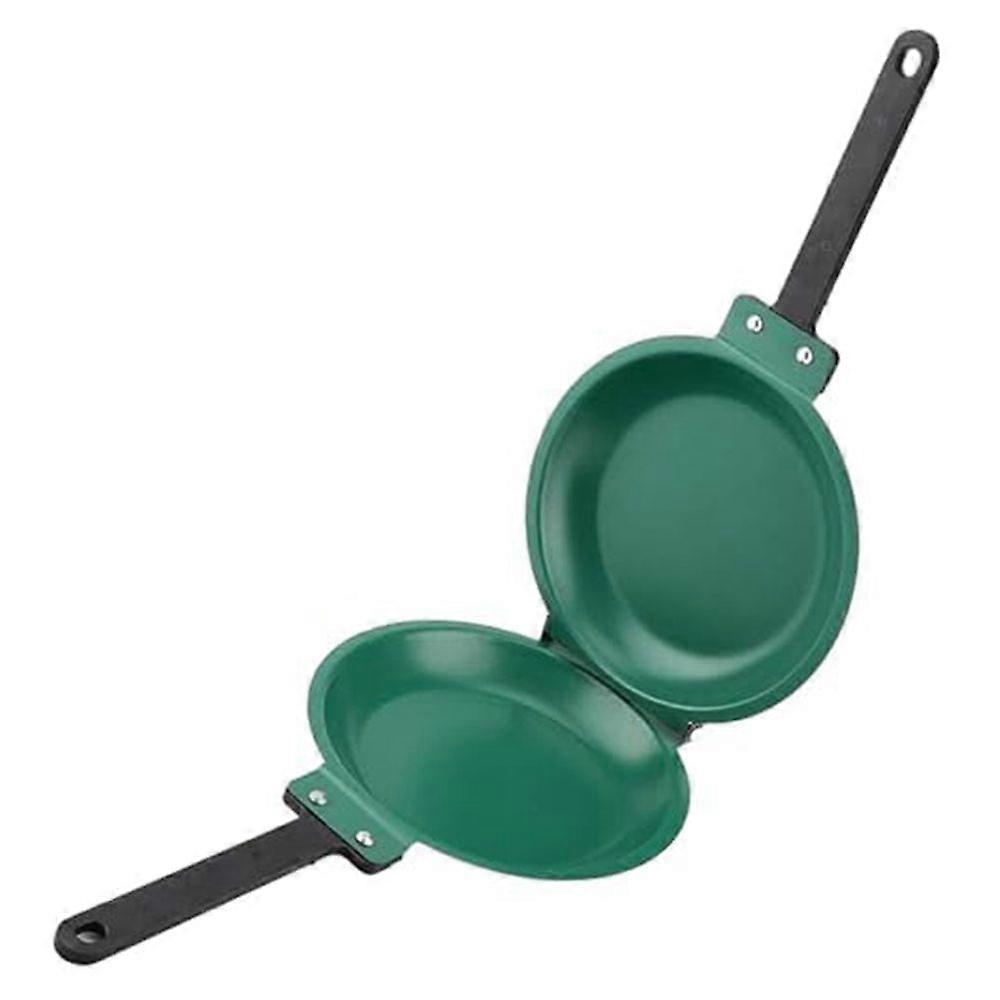Cake Pan Mexican Folding Pan Non-Stick Frying Pan Double-Sided Breakfast Folding Frying Pan Green