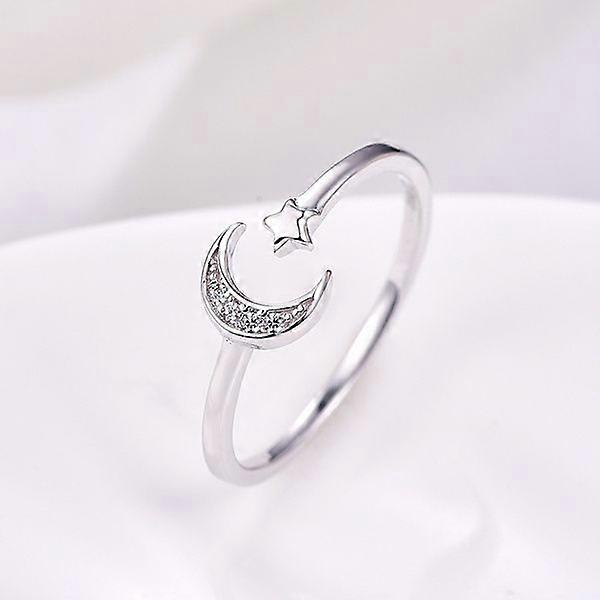 Ladies Vintage Moon Ring
