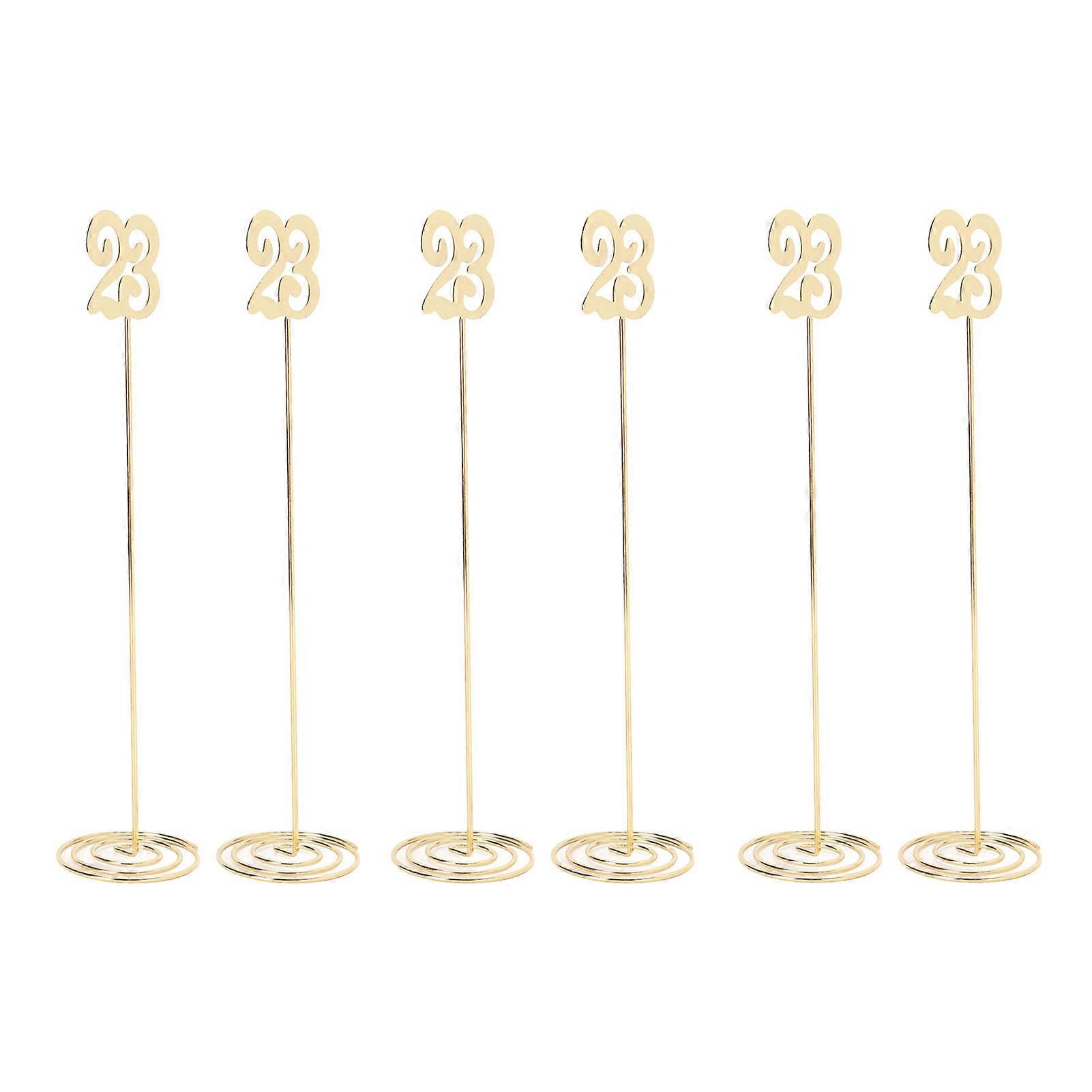6pcs Card Table Stand Holder Stable Metal Table Number Clip Stand for Note Menu Photo Wedding Party Figure 23