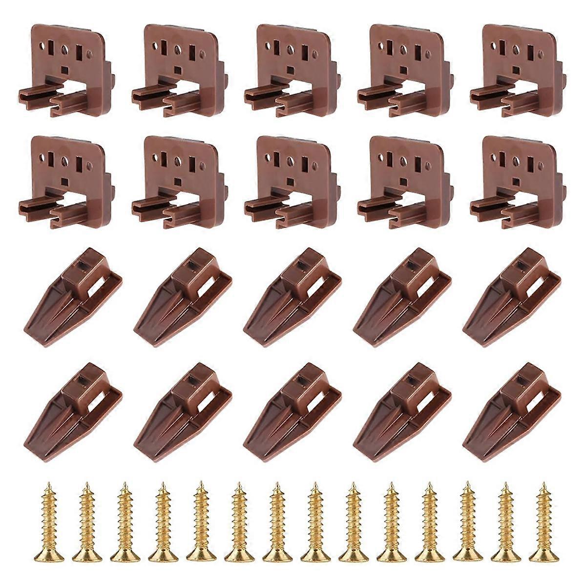 Drawer Slide Track Guides Glides,Drawer Guide for Dresser Slides for Center Mount Drawer Fit -Trak 1 Drawer Systems