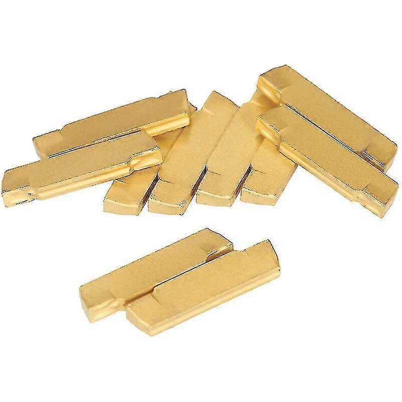 Tungsten Carbide Inserts, For Mgehr/mgivr Lathe Grooving Cutter Tool, 10pcs - Jxlgv