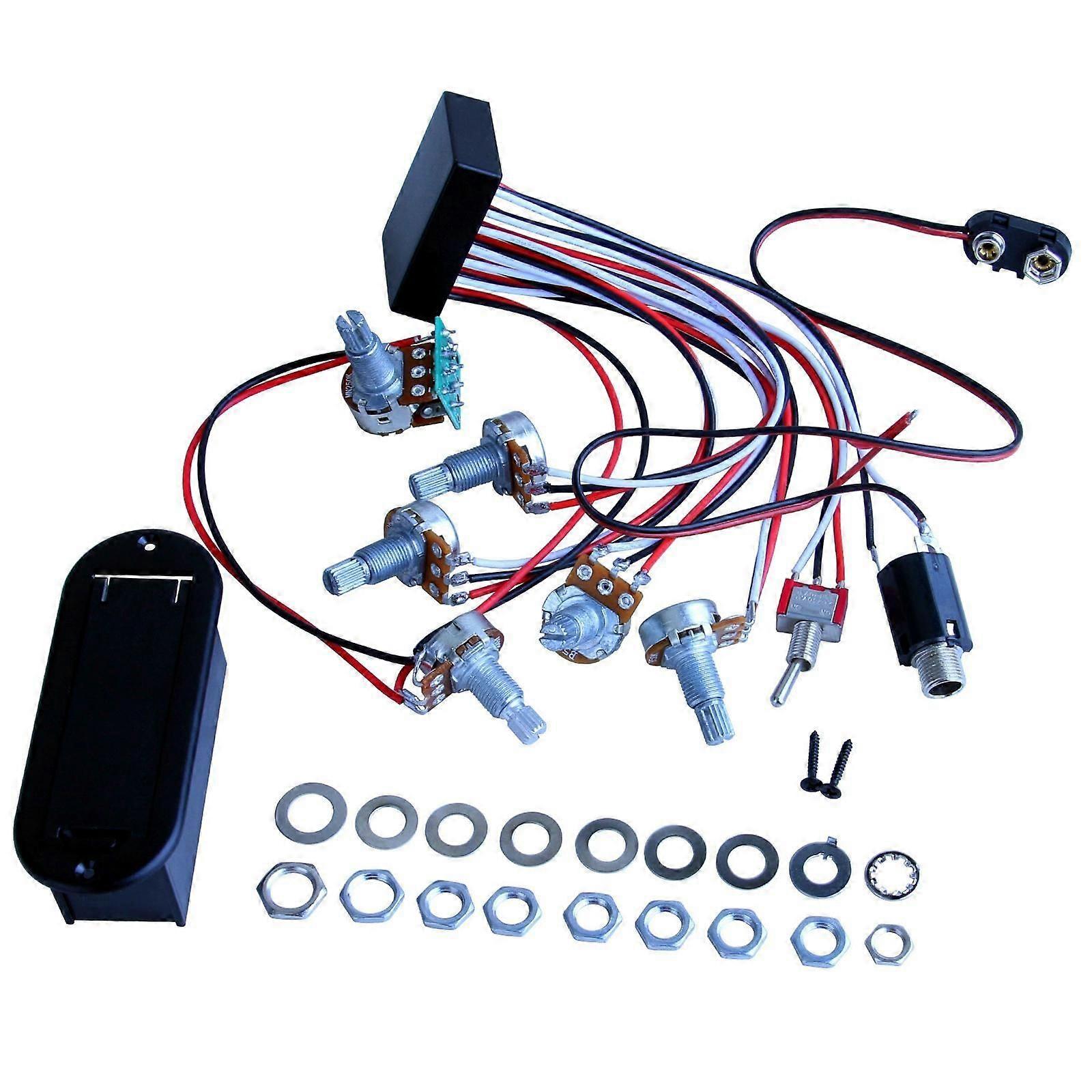 Bass Preamp Circuit Replacement Bass EQ Equalizer for Performance Show Stage