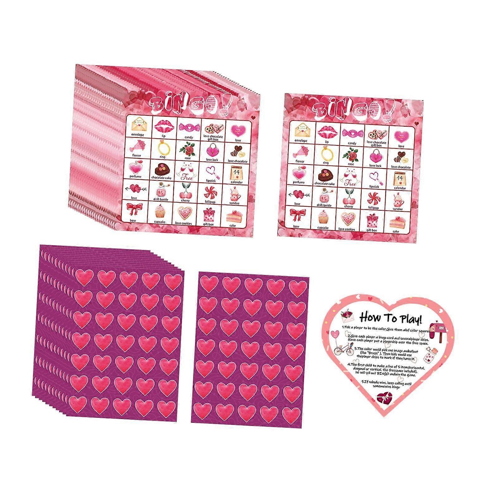 عيد الحب عيد البنغو لعبة بطاقات حزب لصالح عطلة الفصل الدراسي عيد الحب