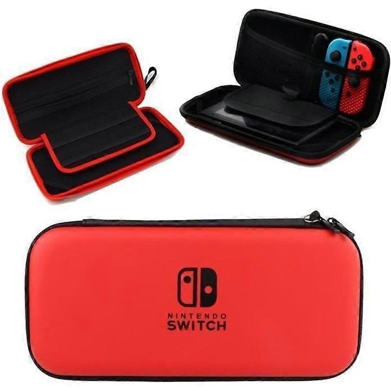Red - Hard Travel Carrying Case Protective Pouch Bag For Nintendo Switch