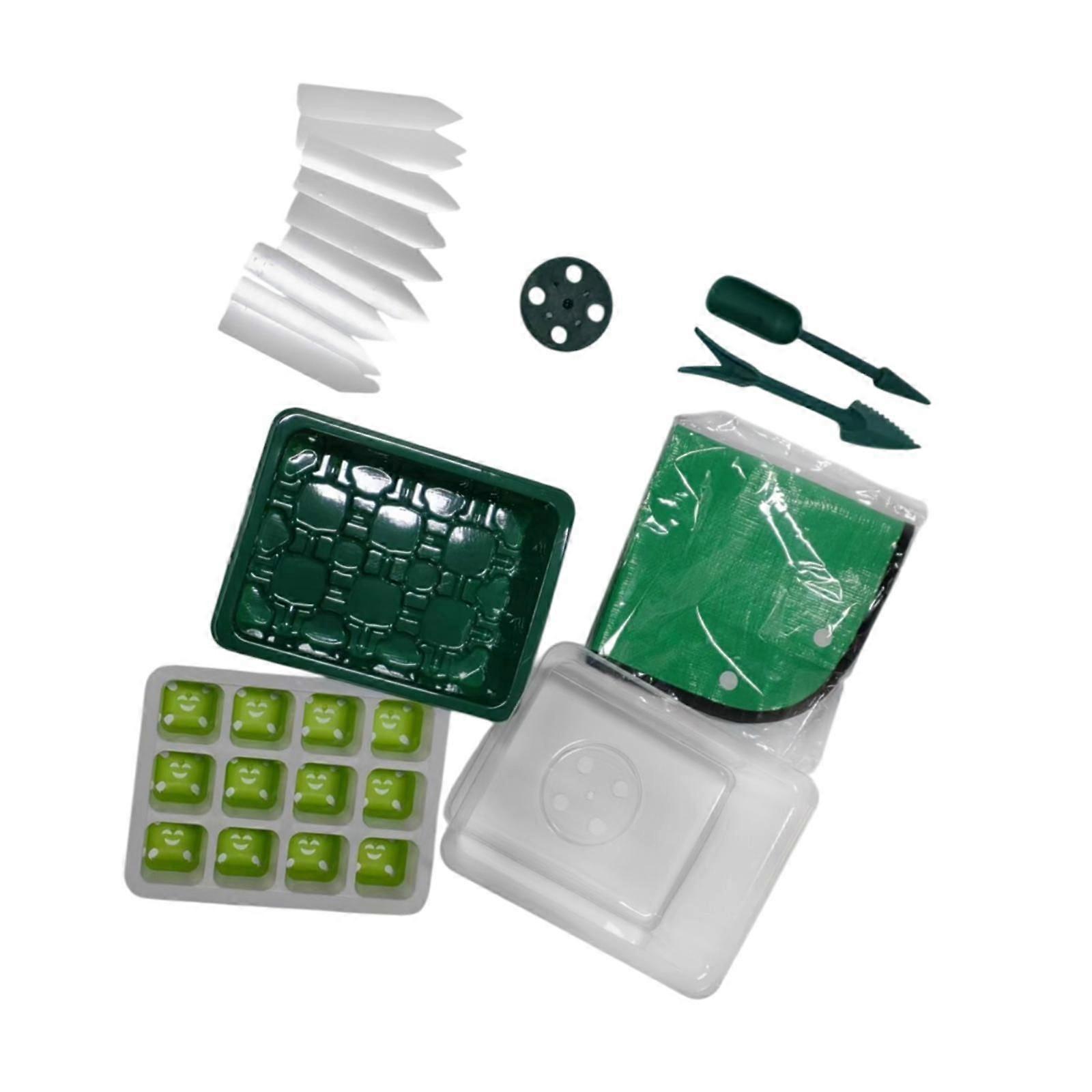 Plant Starting Tray Thicken Reusable Indoor Grow Kit for Starting Vegetable Green