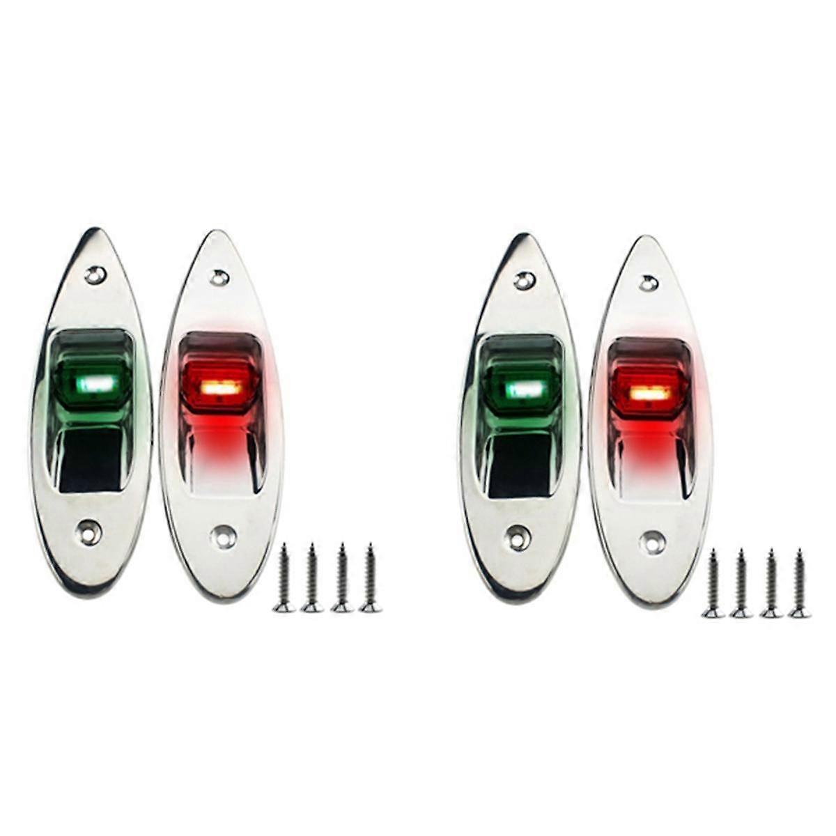 Feux de signalisation LED bicolores Feux de navigation universels pour bateaux Feux de navigation Fournitures pour bateaux