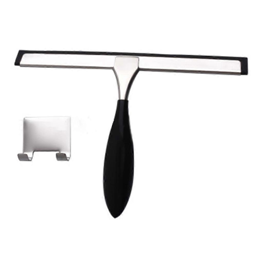 Effortless Water Removal Squeegee, Multi-Purpose Tool For Shower Doors, Windows, Car Glass, Tiles, And More, Adhesive Hooks For Easy Installation,