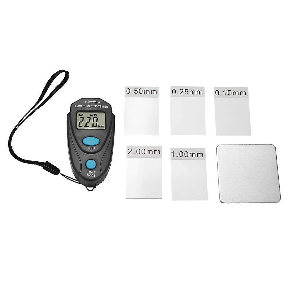 Mini Paint Thickness Tester LCD Digital Display Car Coating Thickness Meter Measuring Instrument