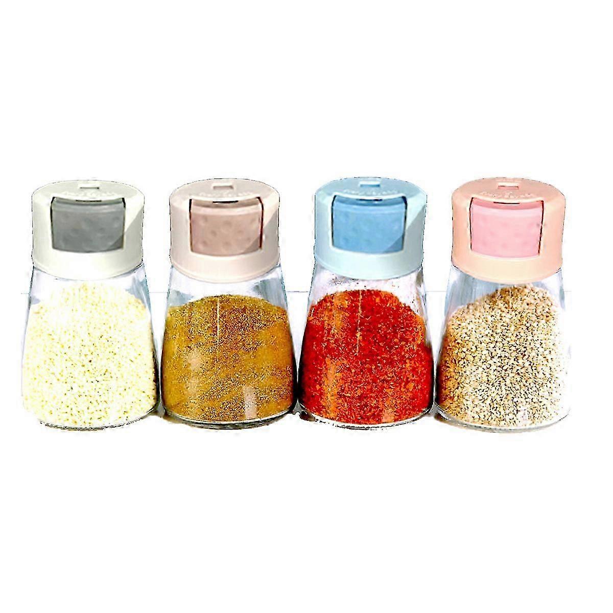 Adjustable Seasoning Dispenser with Sealed Salt Jar - Accurate Measuring and Sprinkling Tool for Cooking and Baking