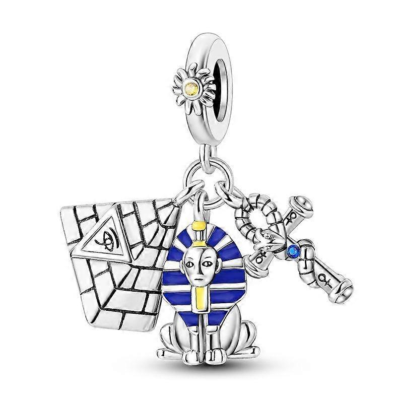 100 %925 Sterling Silver Charms Fit Golden Moon Star Black Cat Nutcracker Dangle Charms Diy Jewelry Making