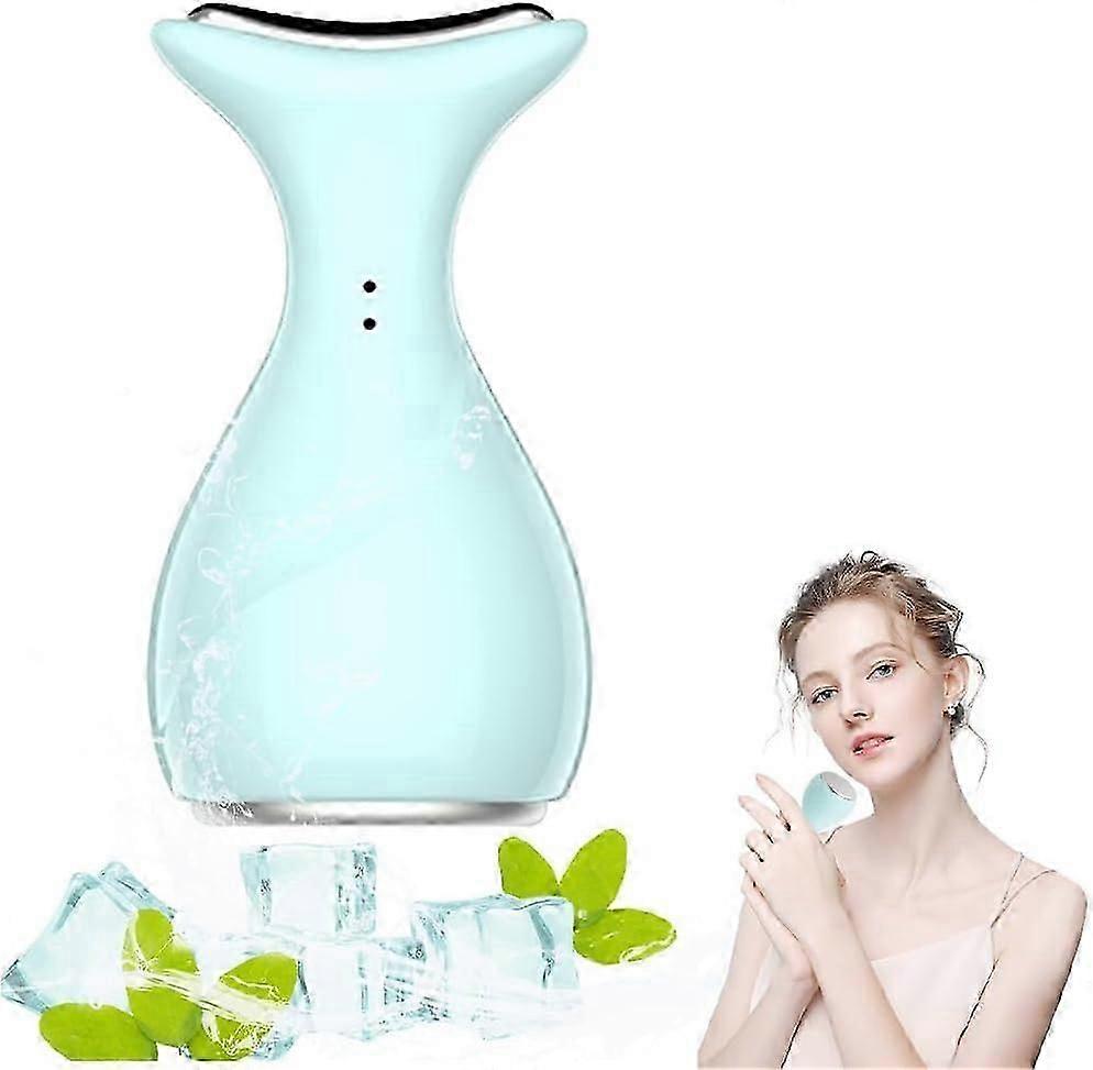 Ice Roller For Face and Eye,Facial Beauty Ice Roller Skin Care Tools, Ice Facial Cube Gua Sha Face Massage,Upgrated Ice Facial Roller