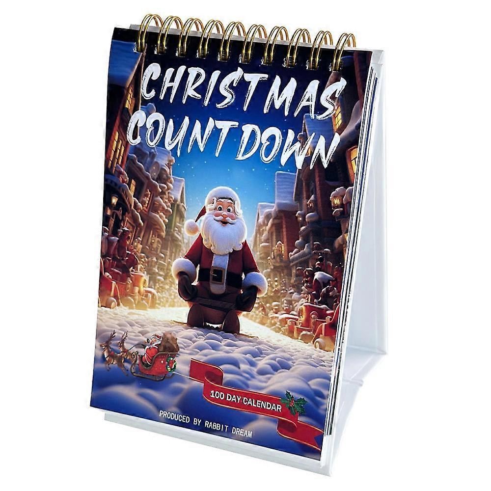 100 Day Christmas Countdown Calendar 2024 Xmas Calendar for Home Office Decor