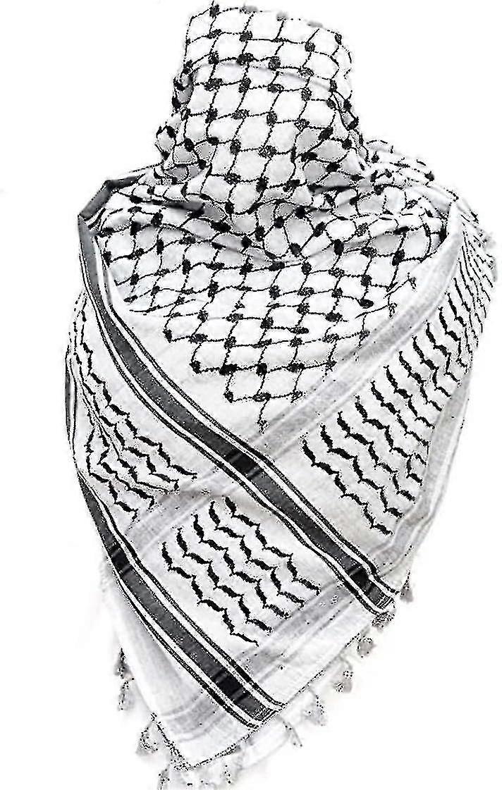 Palestine Scarf, Keffiyeh, Arafat Hatta, Wide With Tassels, Shemagh Keffiyeh Arab Houndstooth100% Y2-dwdz