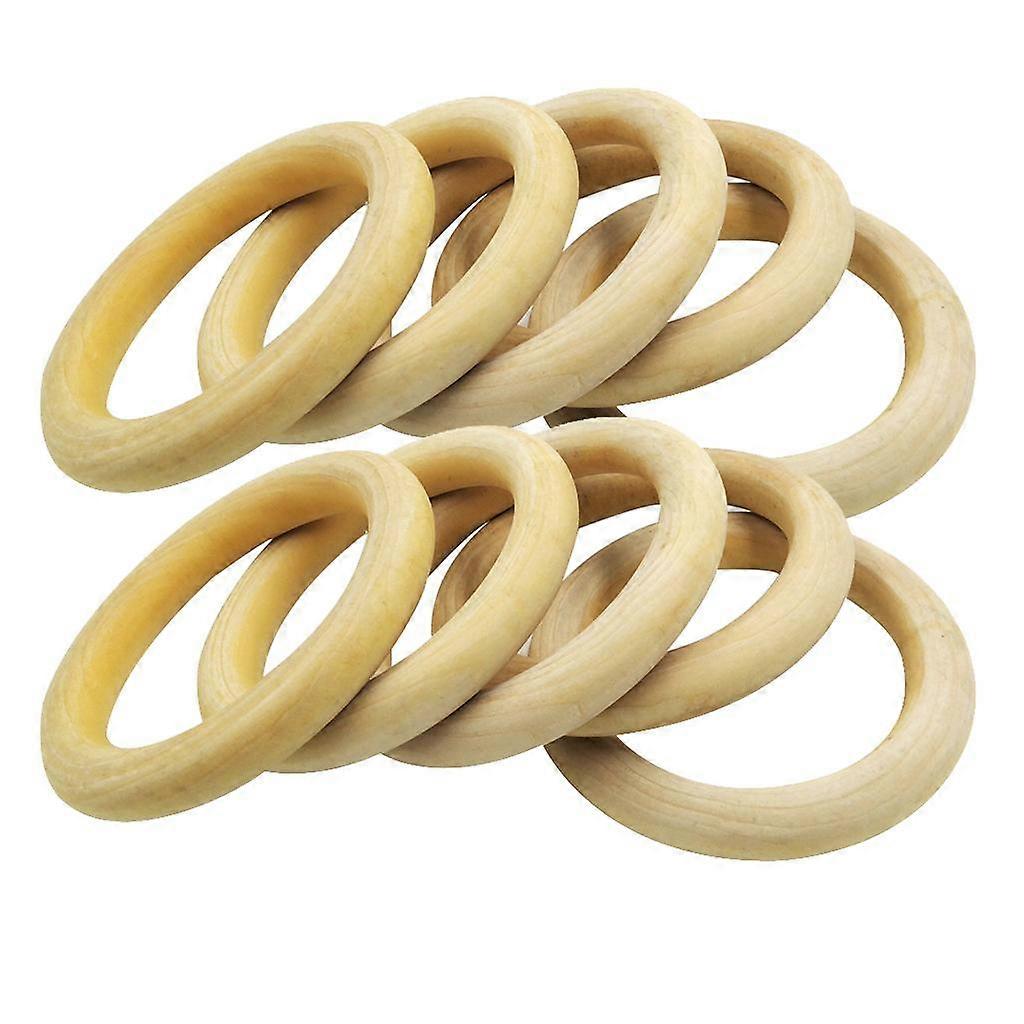 天然木のリング天然木クラフトリングDIYジュエリーパーツ5個100mm