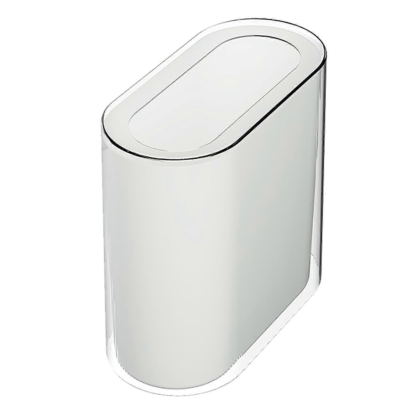 Trash Can Rectangular Garbage Can Double Layered Plastic Waste Basket for Kitchen Bathroom Living Room