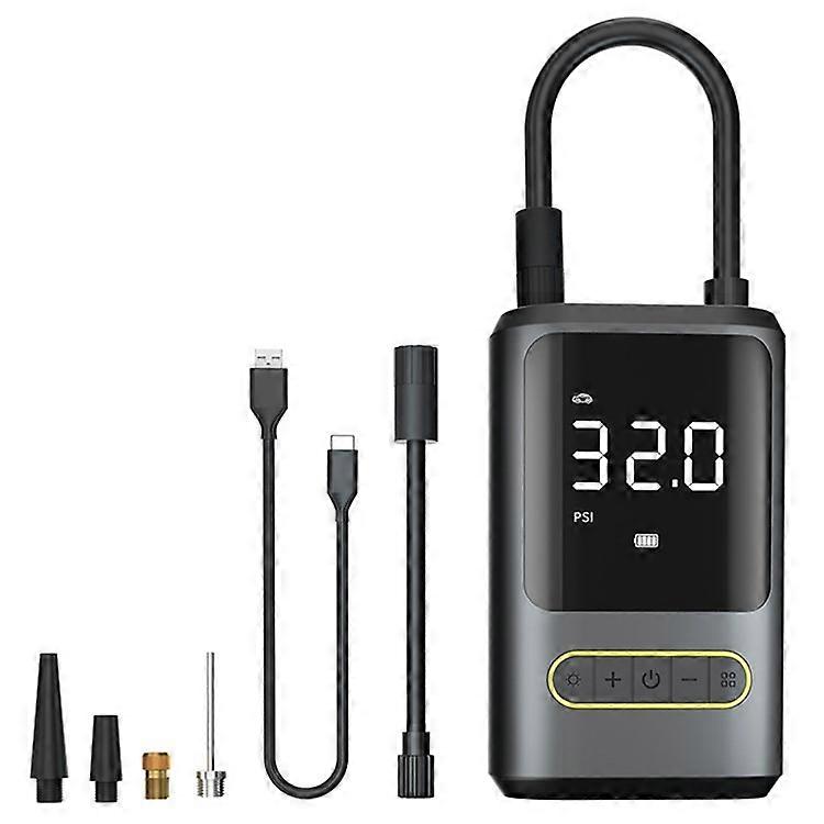 ATJ-8466 17MM Air Cylinder Tire Inflator Air Pump Cellphone Charger Power Bank