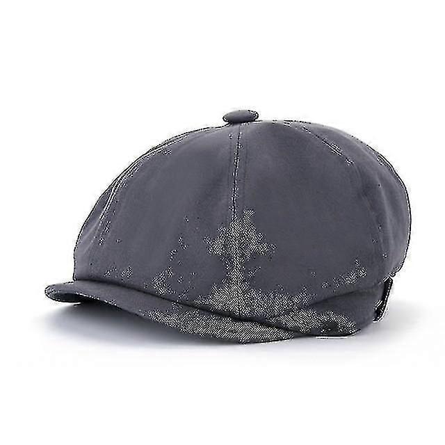 British Style Octagonal Winter Wool Hat Gatsby Cap