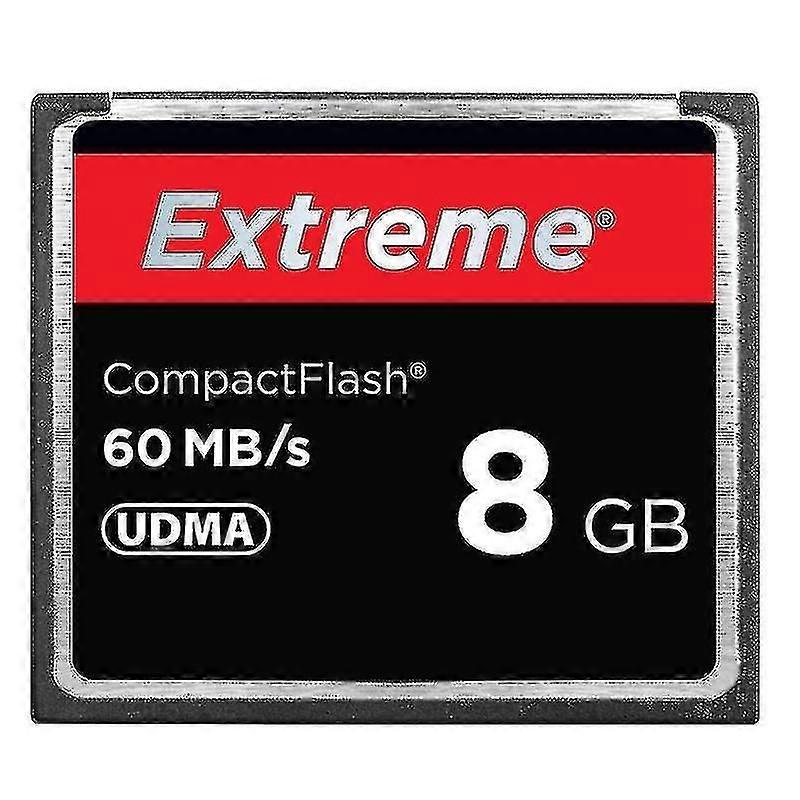 New 8gb Extreme Compact Flash Card, 400x Read  Speed, Up To 60 Mb/s (100% Real Capacity)