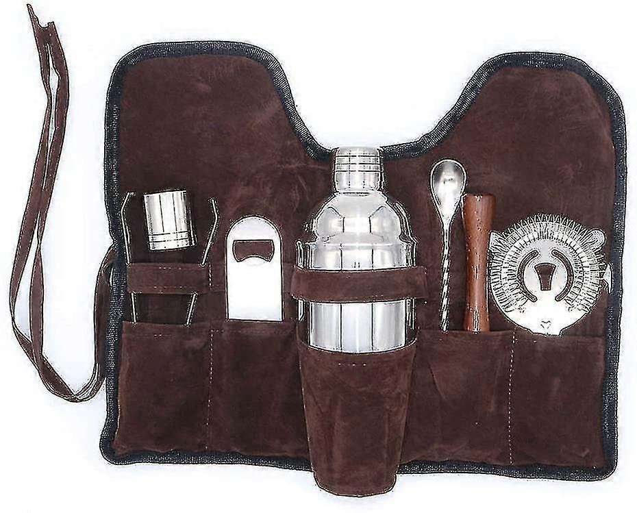 6pcs Acero inoxidable Cóctel Bartender Bar Set Martini Shaker Cocktail Set