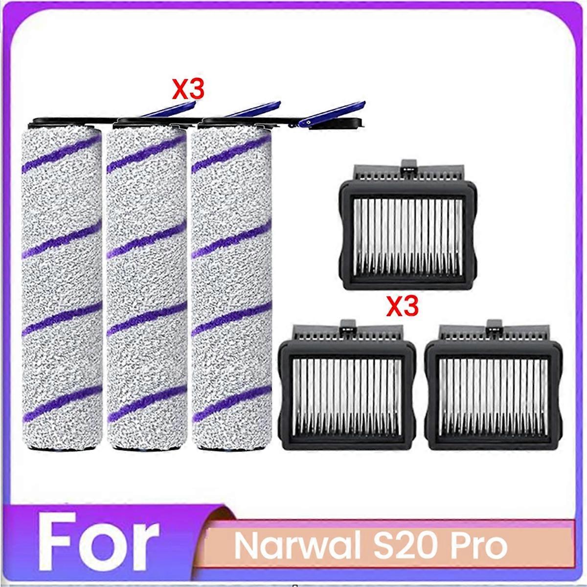 Accessories Kit for NARWAL S20 Pro, HEPA Filters & Brush Rollers