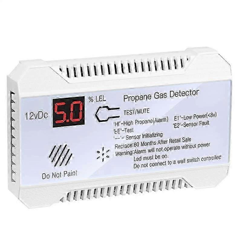 Propandetektor, 12V LPG Erdgassensor Alarm mit 85DB Sirene