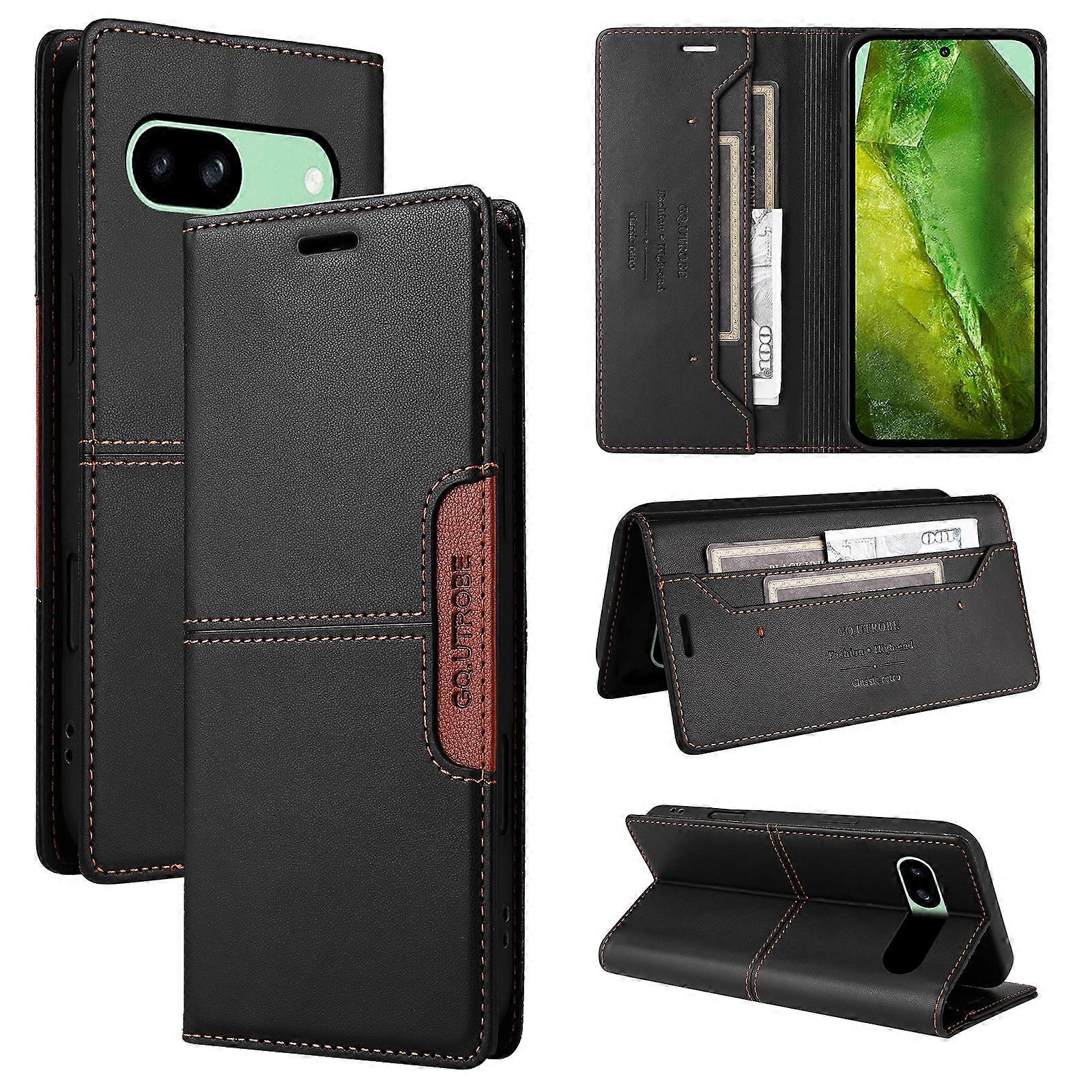 GQUTROBE G01 RFID Anti-ficktjuv Läder telefonfodral