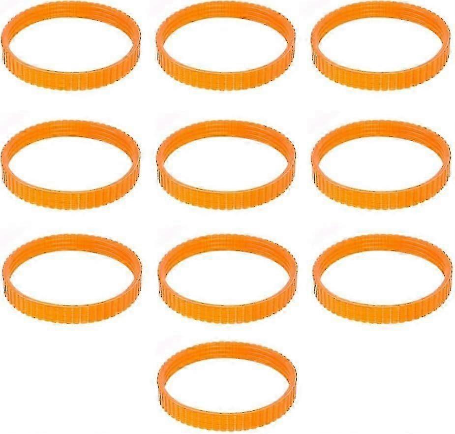 1900B 10pcs Replacement Toothed Belts for Electric Planer, 9.6mm Wide, Orange