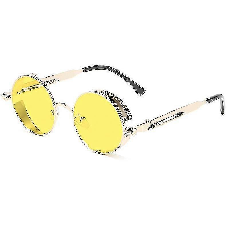 Retro Metal Round Circle Frame Sunglasses